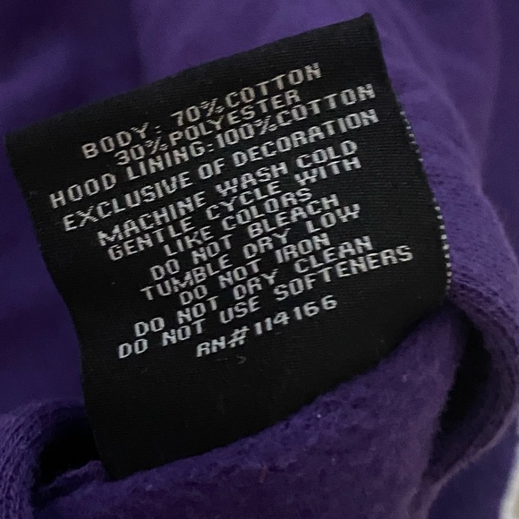 Colosseum Washington Hoodie Size Youth XL - Picture 3 of 4